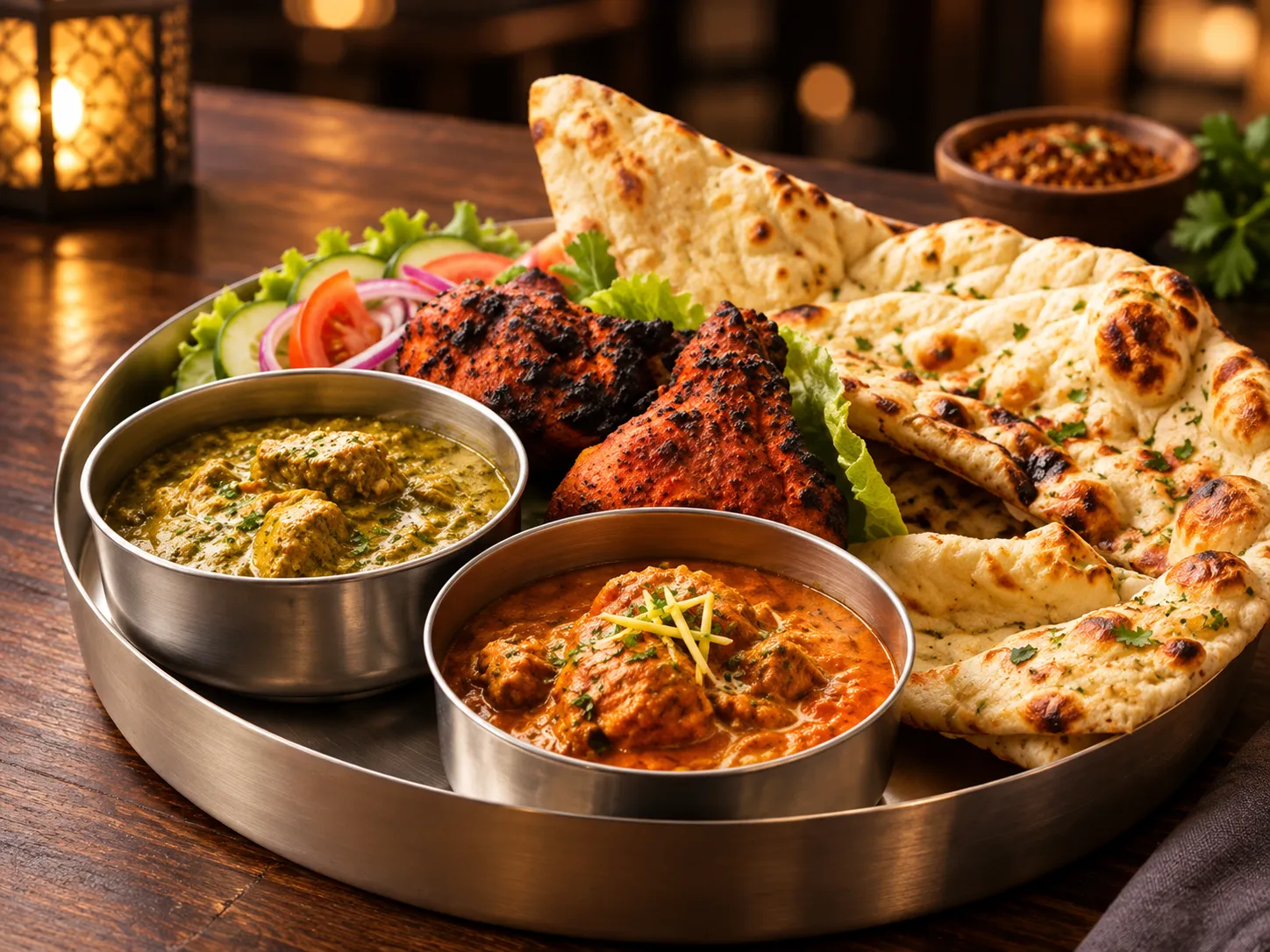 Indian dishes at Indian Express on Upper James Street, Hamilton